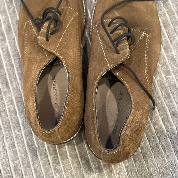 BANANA REPUBLIC DERBY SHOES. LEATHER UPPER.  SIZE 9M - Picture 4 of 6